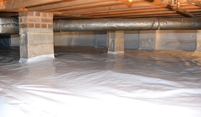 vapor barirer crawl space foundation repair service